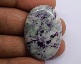 A1 Kammererite Cabochon, Natural Kammererite Gemstone For Making Jewelry, Pendant Stone, Loose Stone, Kammererite Crystal, Cabochon 60 cts.