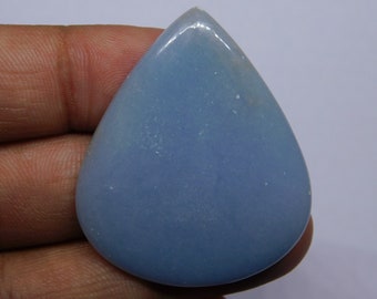 Angelite Cabochon, Pietra di Angelite naturale, Pietra preziosa di Angelite, Pietra sciolta di angelite fatta a mano di alta qualità, Pietra sciolta per la creazione di gioielli #2472