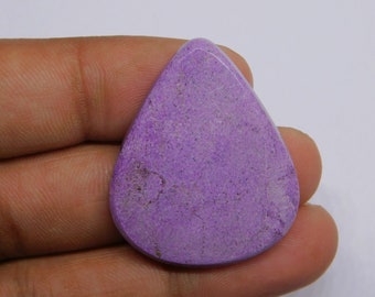 Stichtite Gemstone, Top Grade! Natural Stichtite Loose Stone, Low Price Purple Stichtite Cabochon For Jewelry Making  30Cts. (35X29}mm