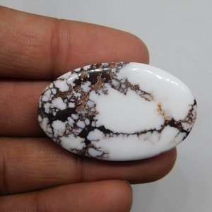 HIgh Wild Horse Magnesite, Cabochon, Wild Horse Cabochon, Magnesite Wild Horse Loose Gemstone Jewelry Making Stone, 69cts. image 4