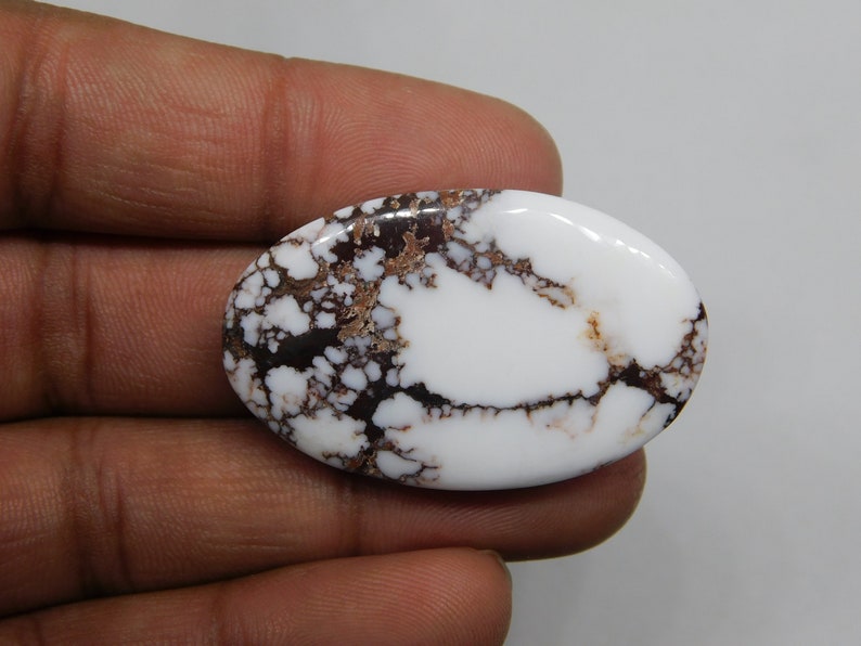 HIgh Wild Horse Magnesite, Cabochon, Wild Horse Cabochon, Magnesite Wild Horse Loose Gemstone Jewelry Making Stone, 69cts. image 4