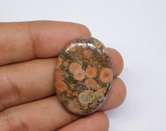 Amazing!!! Natural Morgan Hill Poppy Jasper Cabochon, Poppy Jasper Gemstone Semi Precious Loose Stone Jewelry 32Cts.