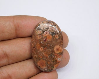 Amazing!!! Natural Morgan Hill Poppy Jasper Cabochon, Poppy Jasper Gemstone Semi Precious Loose Stone Jewelry 36Cts.