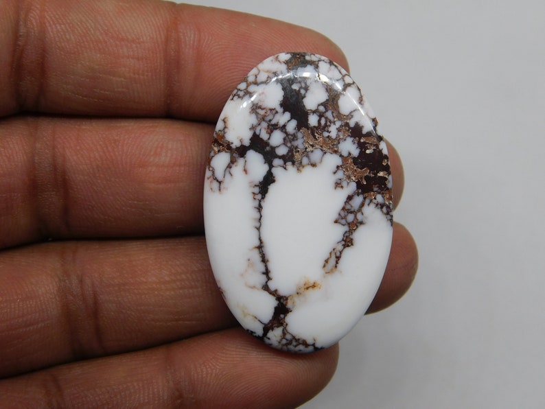 HIgh Wild Horse Magnesite, Cabochon, Wild Horse Cabochon, Magnesite Wild Horse Loose Gemstone Jewelry Making Stone, 69cts. image 6