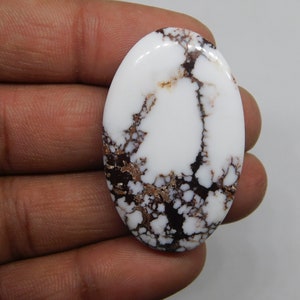 HIgh Wild Horse Magnesite, Cabochon, Wild Horse Cabochon, Magnesite Wild Horse Loose Gemstone Jewelry Making Stone, 69cts. image 3