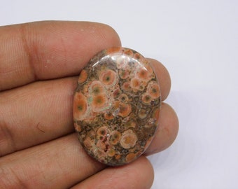 Amazing!!! Natural Morgan Hill Poppy Jasper Cabochon, Poppy Jasper Gemstone Semi Precious Loose Stone Jewelry 21Cts.