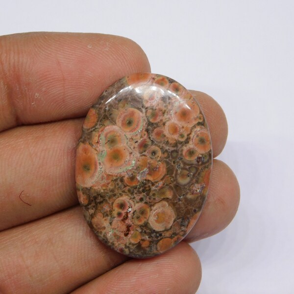 Amazing!!! Natural Morgan Hill Poppy Jasper Cabochon, Poppy Jasper Gemstone Semi Precious Loose Stone Jewelry 21Cts.