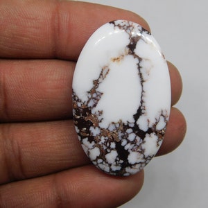 HIgh Wild Horse Magnesite, Cabochon, Wild Horse Cabochon, Magnesite Wild Horse Loose Gemstone Jewelry Making Stone, 69cts. image 2