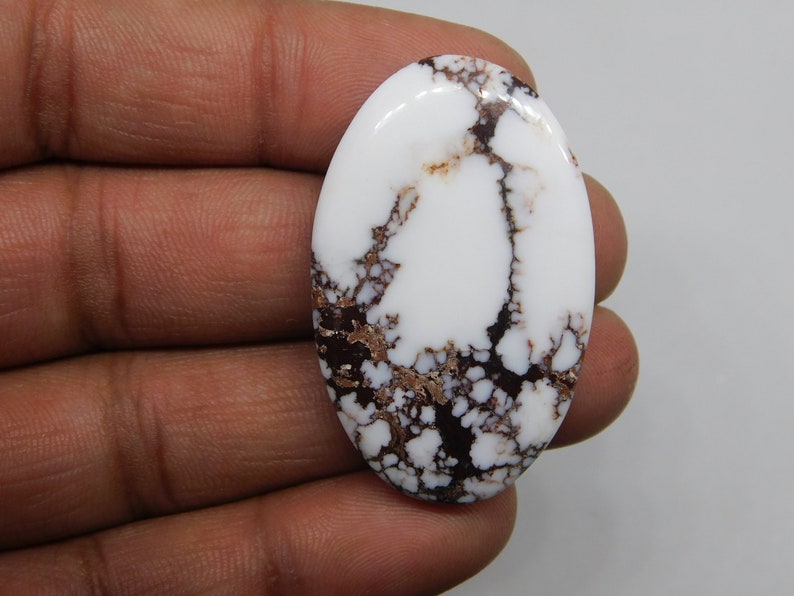 HIgh Wild Horse Magnesite, Cabochon, Wild Horse Cabochon, Magnesite Wild Horse Loose Gemstone Jewelry Making Stone, 69cts. image 1