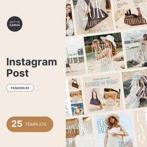 Plantilla de publicación de Instagram de bolsos de mujer de moda, plantillas de Canva para boutiques de carteras, feeds de IG de ropa, marca de anuncios de Instagram, marketing de bolsos de mano