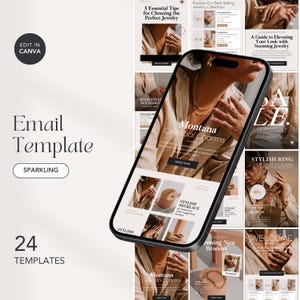 Editable Email Templates, Jewelry Email Template, Mailchimp Email Template, Klaviyo Email Template, Email Template, Newsletter Template