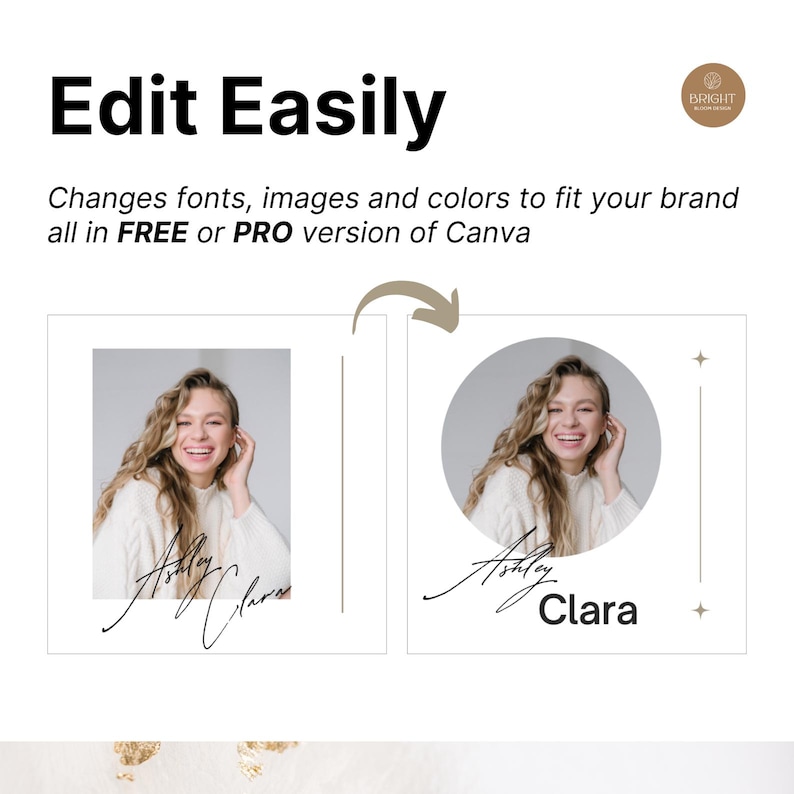 Easily customize this Canva email signature template by changing colors, fonts, images, and personal details. Fully compatible with Canva Free and Pro accounts. Perfect for freelancers, coaches, entrepreneurs, consultants, and small business owners who want to create a branded, professional email signature without design skills. Instantly downloadable and fully editable to match any business identity and personal branding needs.