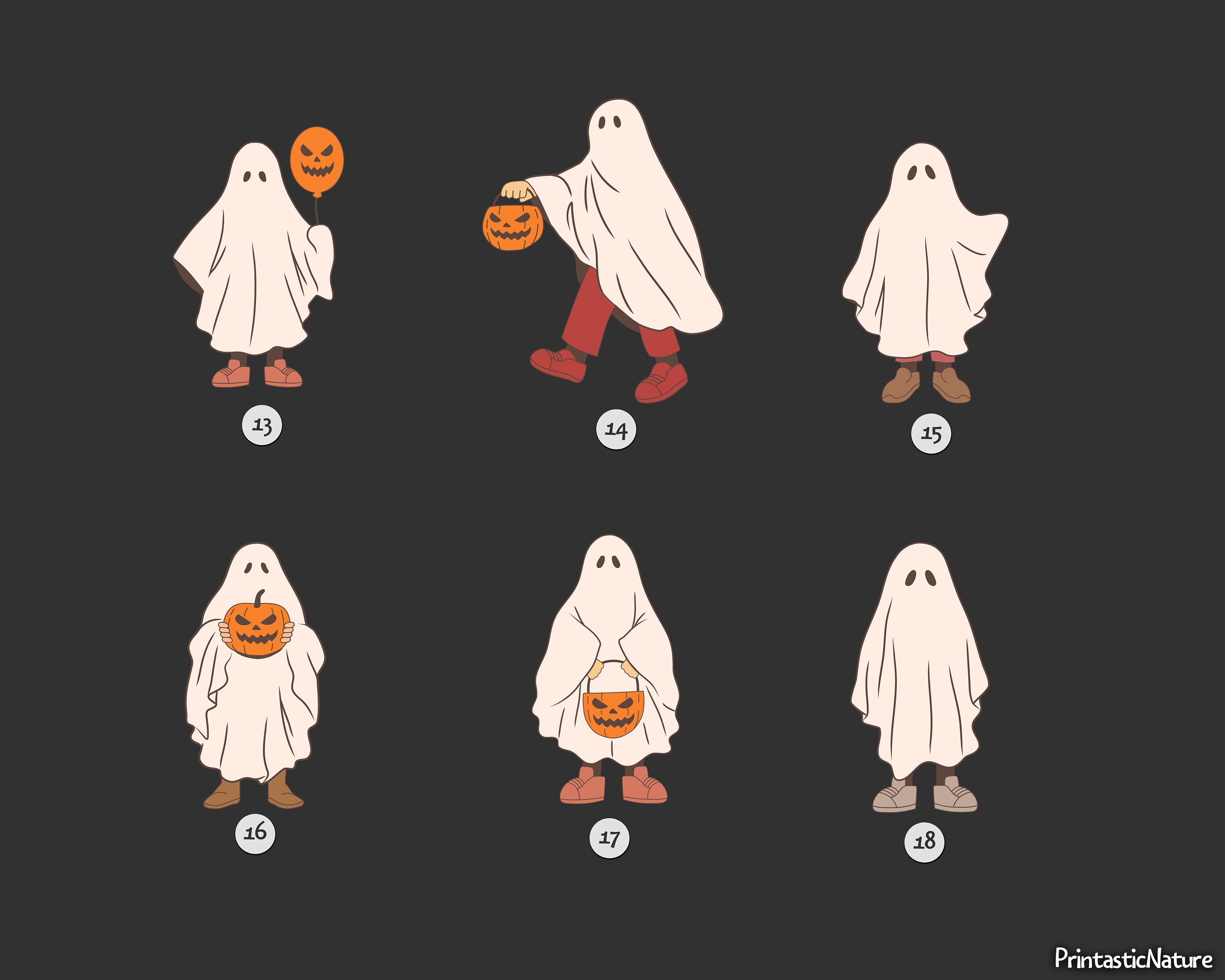 Halloween Ghost Family With Pets Custom Family Portrait - Etsy