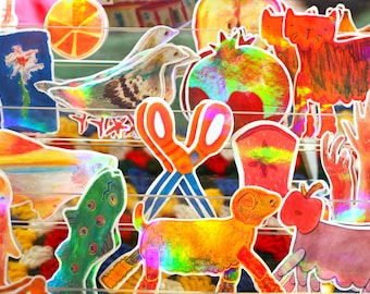 Holographic Stickers (x3 Deal)