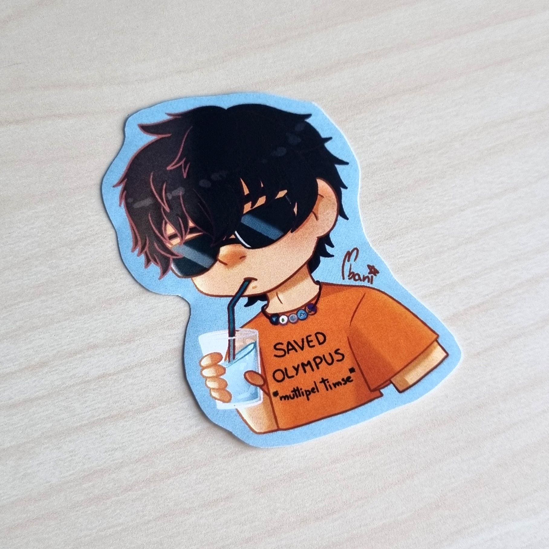 Percy Jackson, Annabeth Chase and Nico Di Angelo Inspired Acrylic Keychain  Charms and Sticker - Etsy Israel, image size:1816x1816
