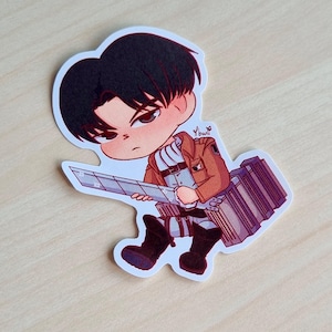 Attack on Titan Levi Ackerman inspired sticker