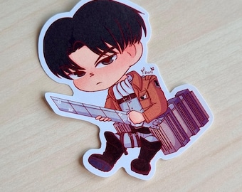Attack on Titan Levi Ackerman inspired sticker