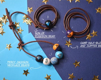 Collar de cuentas de Percy Jackson del campamento mestizo