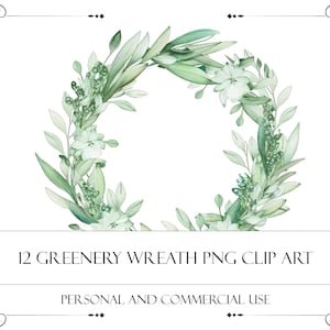 Coroa De Verdes Png Clipart Coroa Floral Aquarela Clipart Convite De Casamento