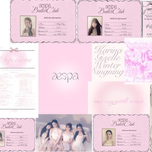 Pósteres de Aespa Coquette / Pósteres de Aespa / Pósteres de K-pop / Póster de Coquette / Pósteres de música / Póster de álbum / Portada del álbum de Aesla / Aespa / K-pop