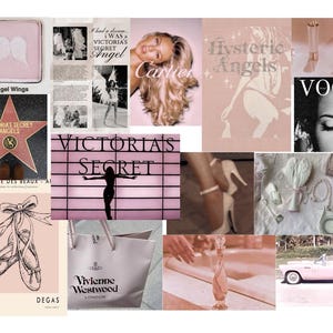 Coquette aesthetic poster set of 20 / coquette posters / coquette Victoria’s Secret / Model aesthetic / Dollette core / Gloomy coquette /