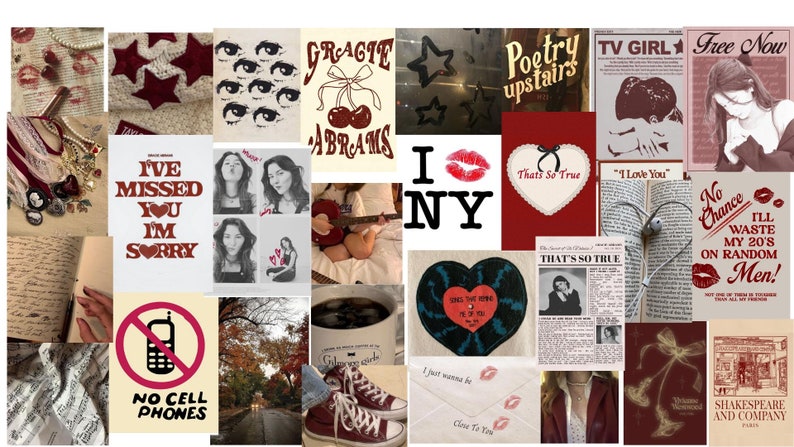 Downtown Girl aesthetic posters.