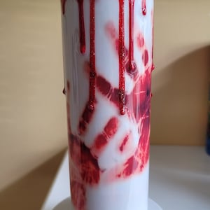 Bloody Hands 20oz Tumbler: Halloween Horror Gift