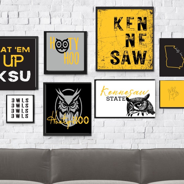 Kennesaw Inspired  - SET of 25+ Printable Dorm Room Decor