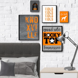 TENNESSEE Inspired- SET of 25 Printable Dorm Room Decor Art