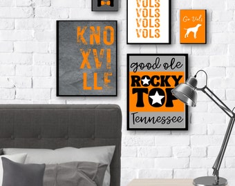 TENNESSEE Inspired- SET of 25 Printable Dorm Room Decor Art