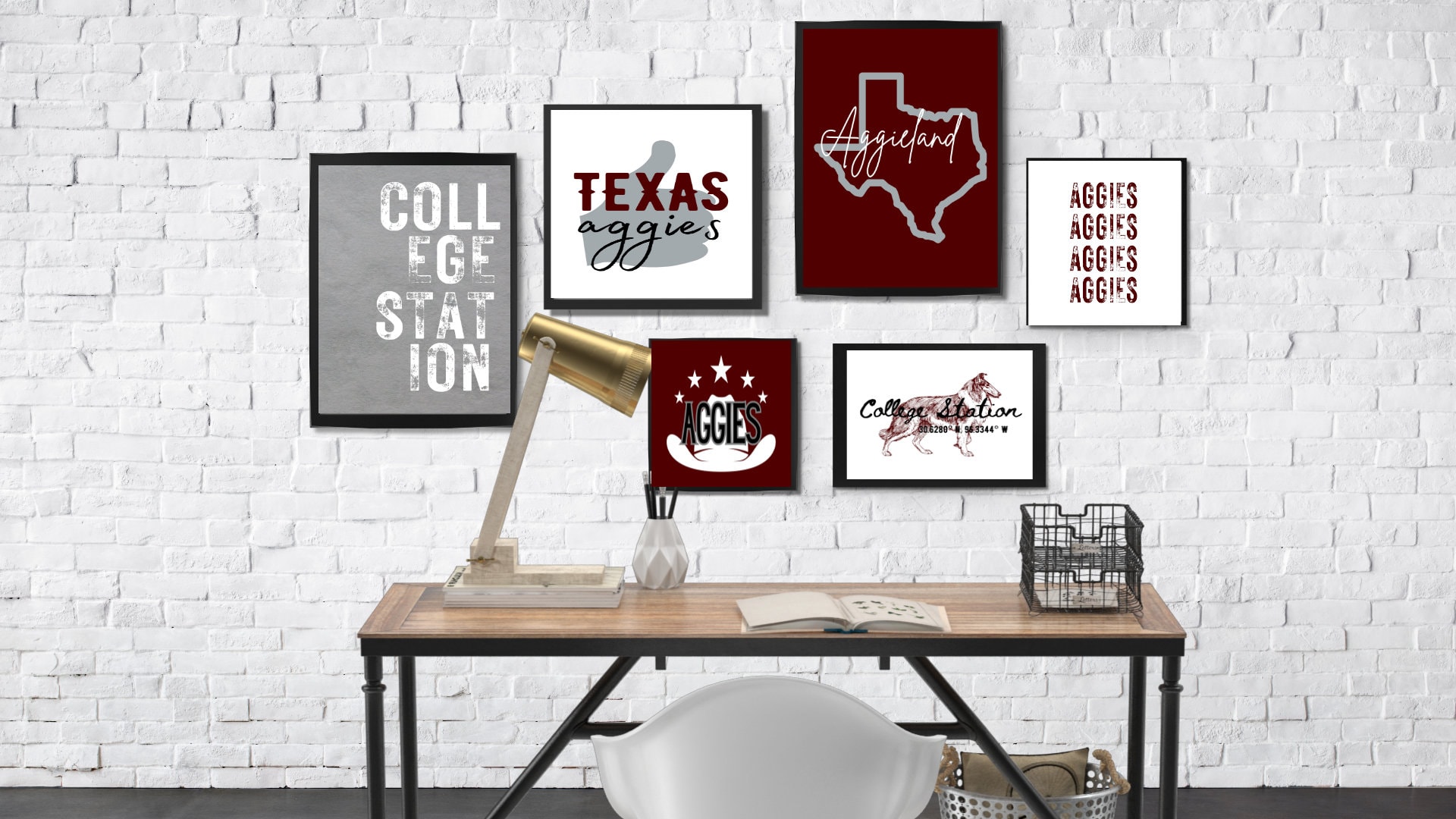 Texas A&M Inspired SET of 20+ Prints Dorm Room Decor