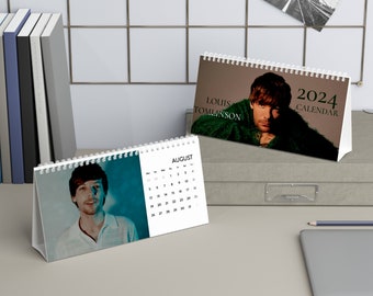 Louis Tomlinson Desk Calendar (2024 grid)