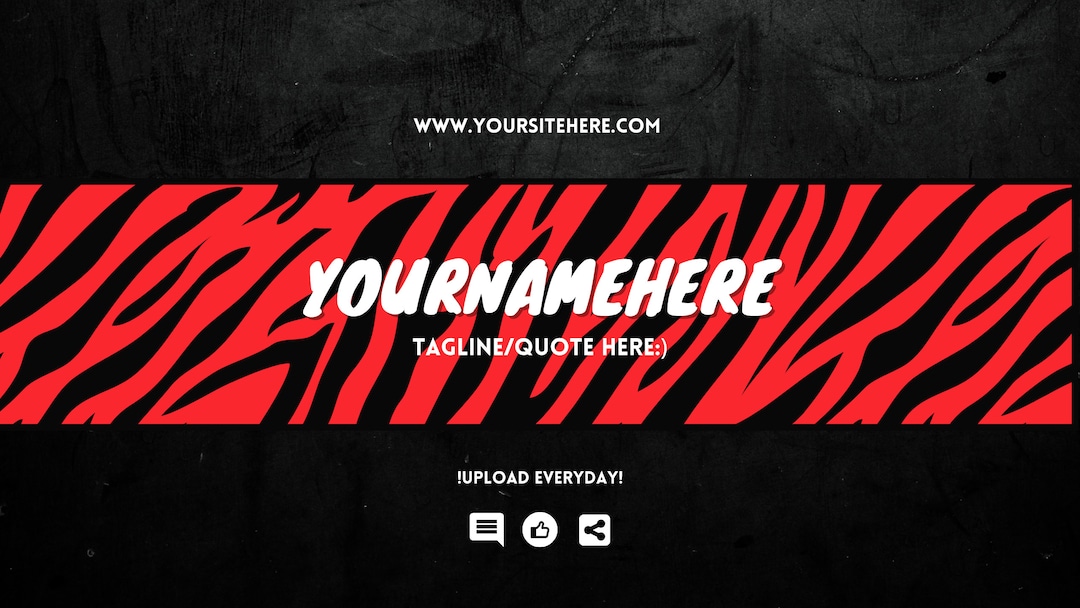 Custom Youtube Banner Etsy