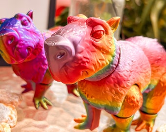 El Capybara 3D Print Articulated Flexi Desk toy Birthday Fidget stress toy Animal