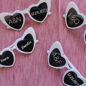 Personalized heart glasses