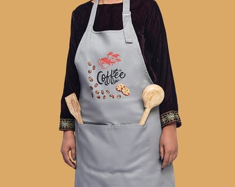 3 Pcs. Set Embroidery Apron for Kitchen Cloth Apron Protector Good Quality