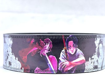 Cinturón de levantamiento de pesas de cuero Jujutsu Kaisen Toji: 10 cm de ancho y 10 mm de grosor