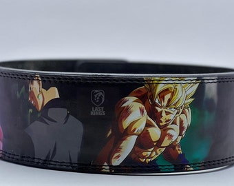 Cinturón de levantamiento de pesas de cuero de Goku Dragon Ball Z: 4" de ancho, 10 mm de grosor