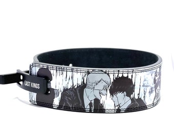 Manga-anime powerlifting riem: 4" leren riem voor gewichtheffen