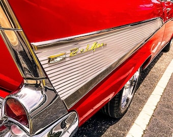 1957 Chevy Bel Air Art Print: Classic Car Poster