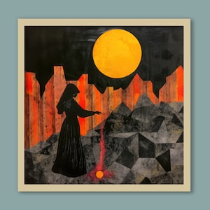Witchy Art Print /// Sorcery, Occult, Dark, Magick, Spookycore /// Original Digital Art ///  &quot;The Summoning of Kyronis&quot; [Aklonian Rites #45]