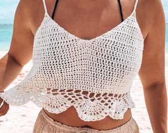 Lively Crochet Top Pattern (PDF Download) Sizes XS-XL
