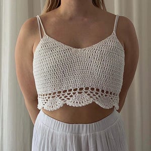 Lovisa Crochet Top Pattern (PDF Download) Sizes XS-XL
