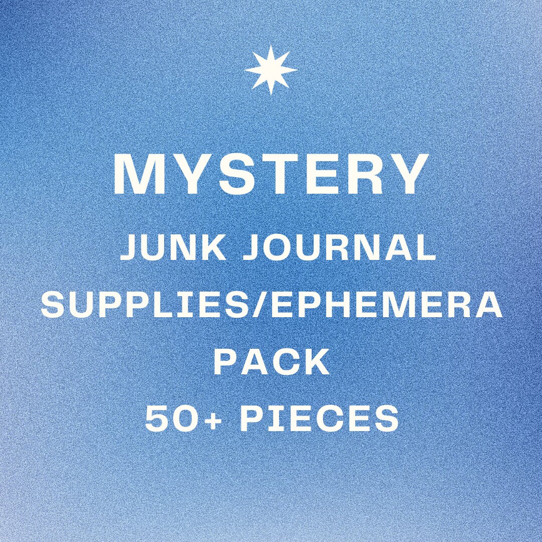 CLEARANCE - Junk Journal MYSTERY Paper Packs, Supplies Random Mix - Etsy