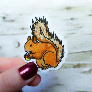 Matte Sticker Candy Corn Eichhörnchen