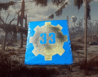 Fallout Vault 33  - Slate Coaster