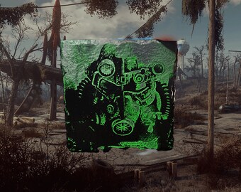 Fallout Brotherhood of Steel (V.A.T.S Edition)   - Slate Coaster
