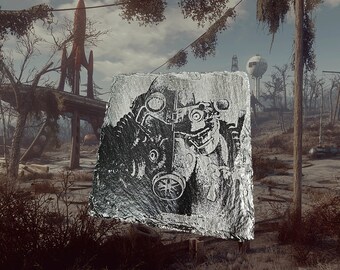 Fallout Brotherhood of Steel   - Slate Coaster