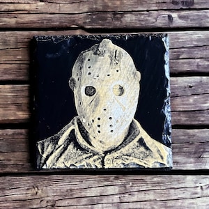 Viernes 13 Parte IV: El capítulo final (1984) Jason Voorhees - Posavasos de pizarra