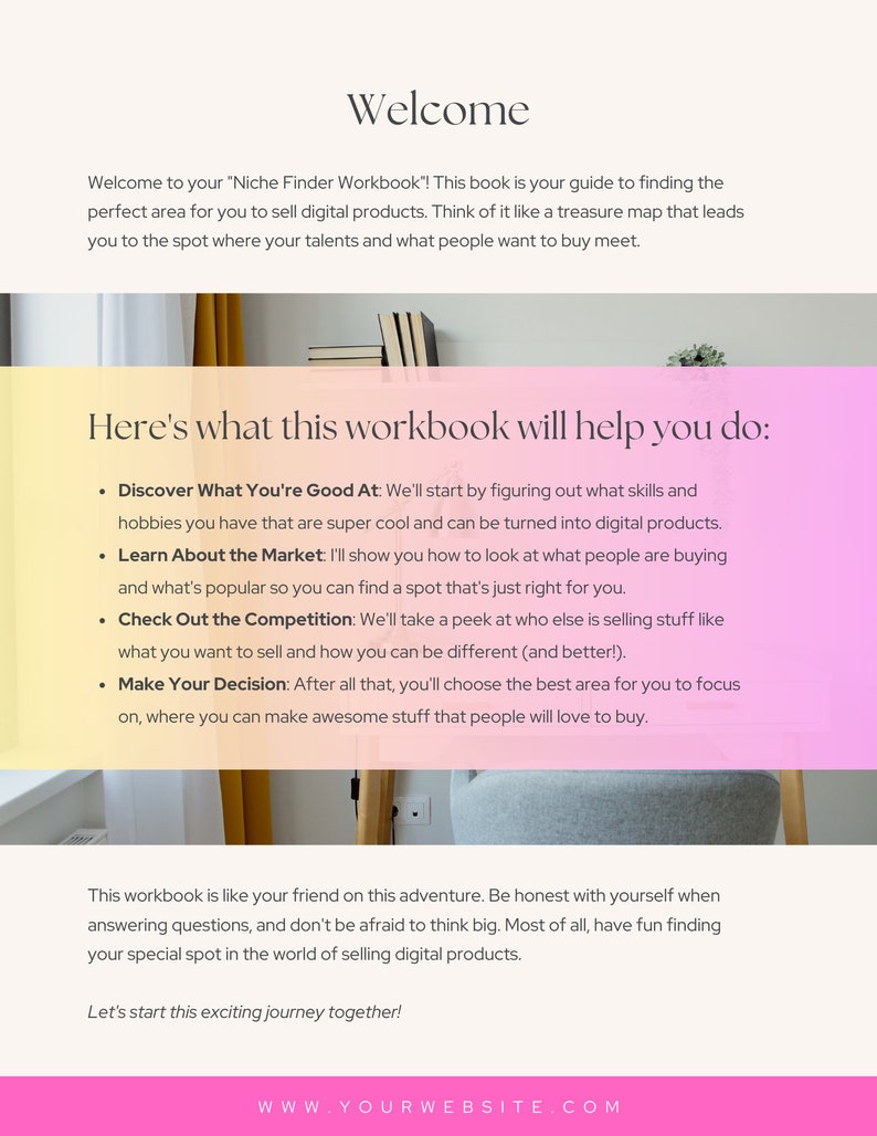 Niche Finder Workbook , Best Guide for New Etsy Sellers on How to Find